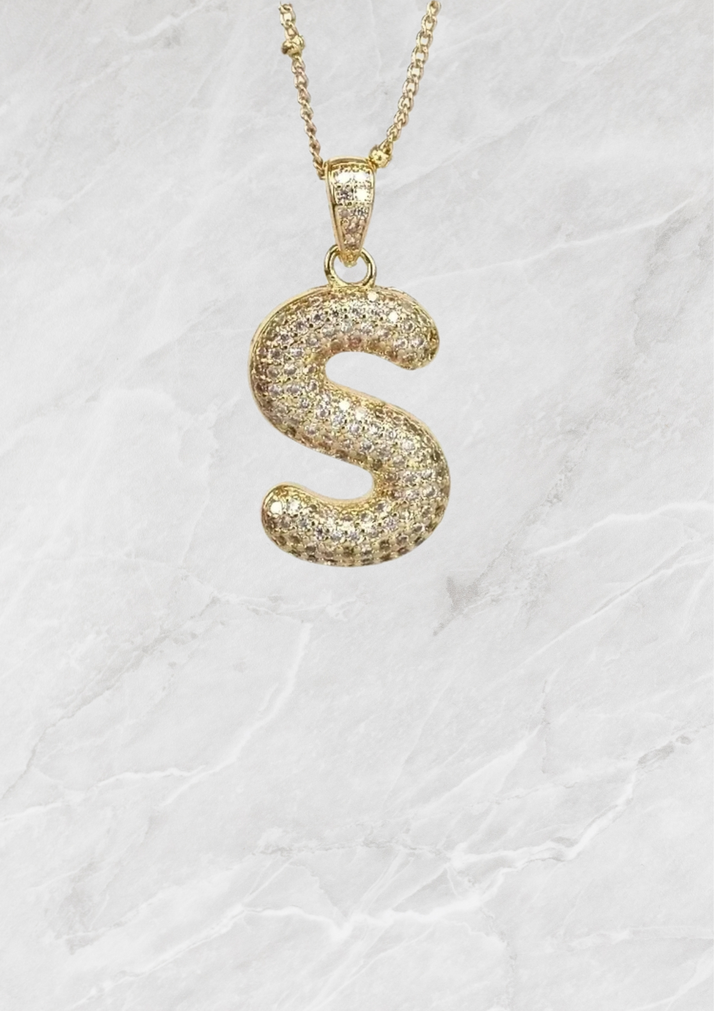 Bubble Letter Necklace