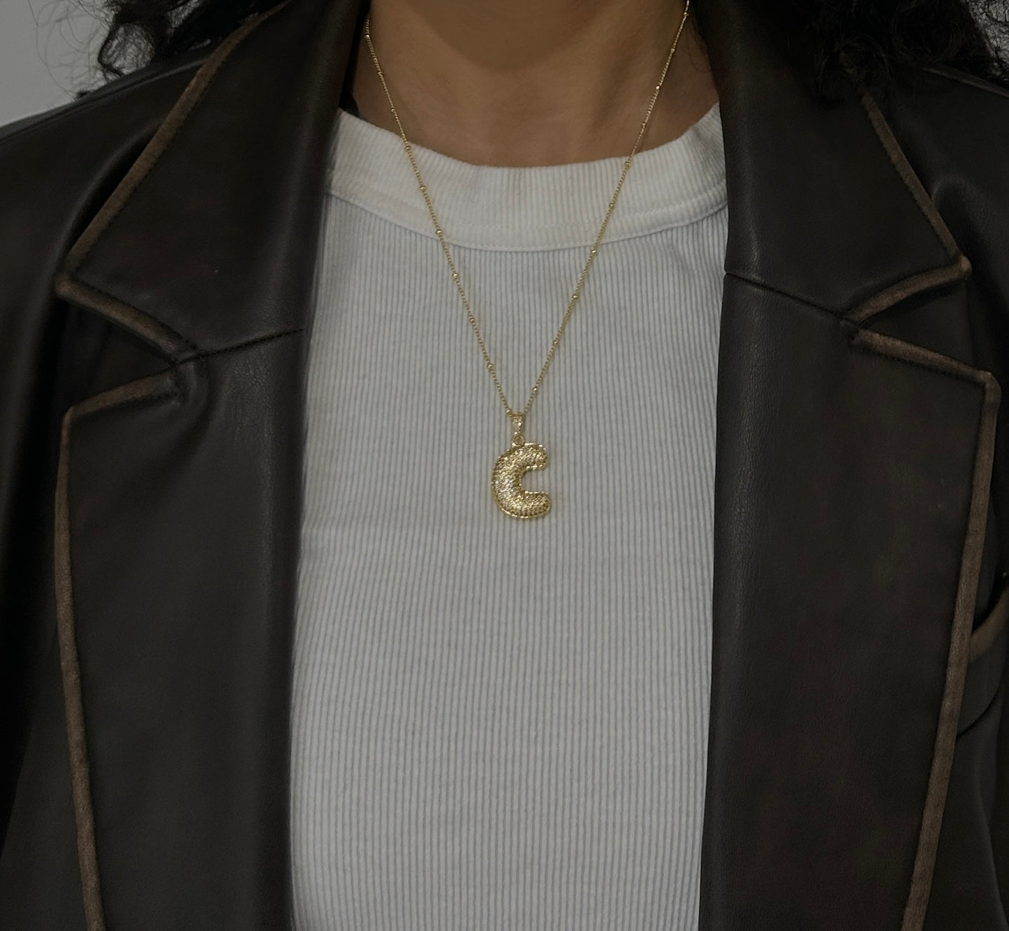 Bubble Letter Necklace