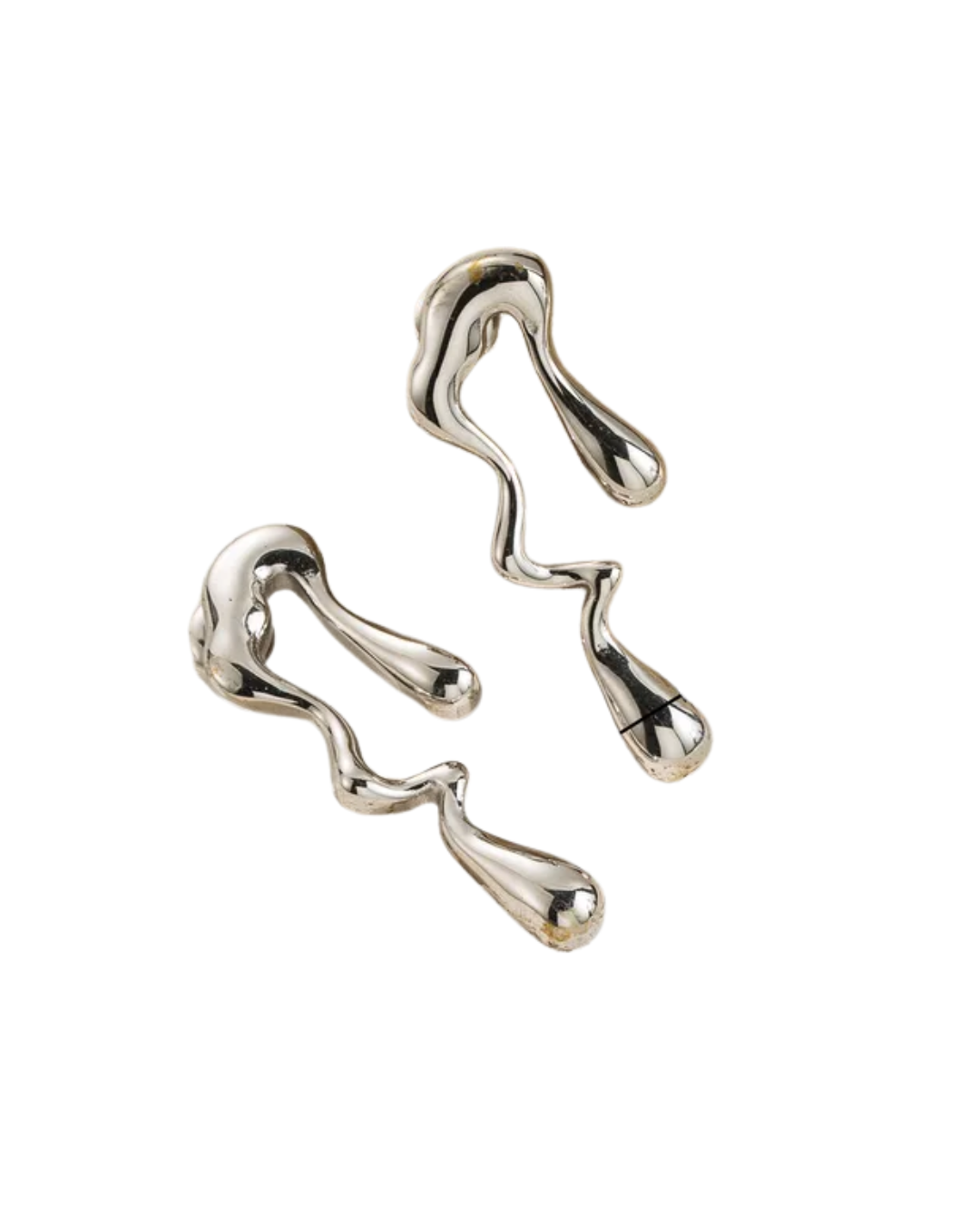 Silver Lava earrings