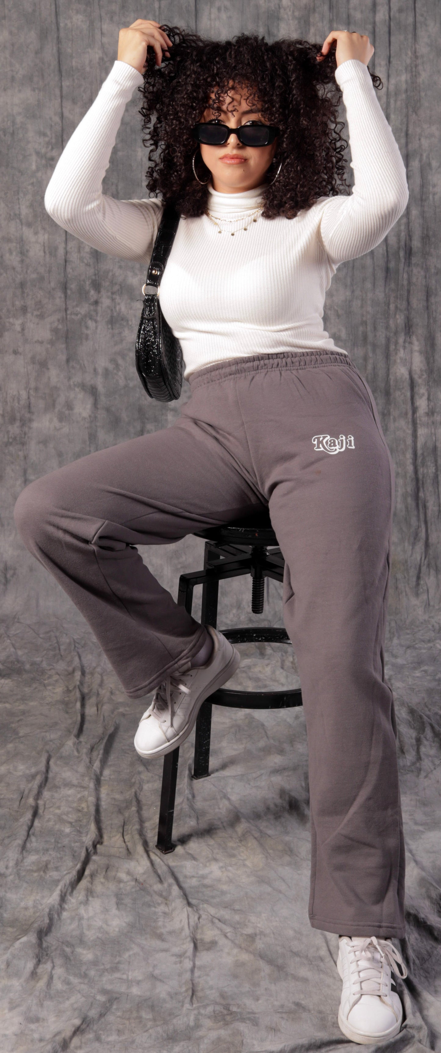 Kaji sweatpants in silver grey