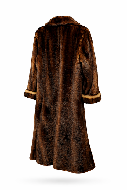 Vintage brown Faux Fur coat