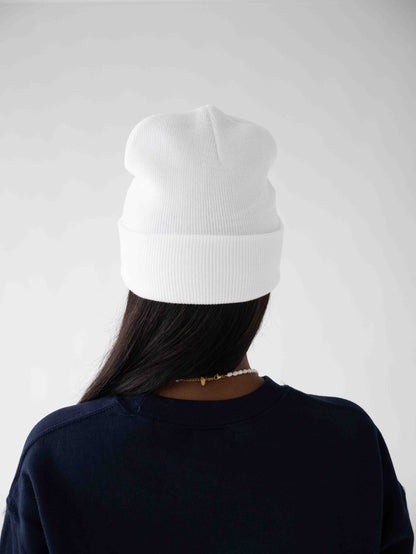 White beanie
