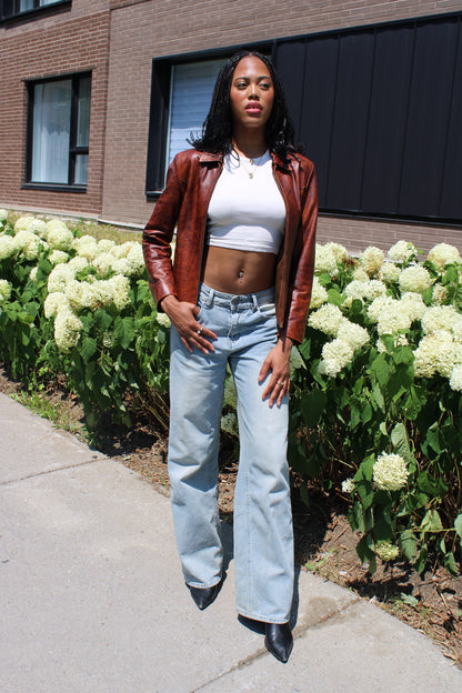 Vintage Genuine Leather Jacket