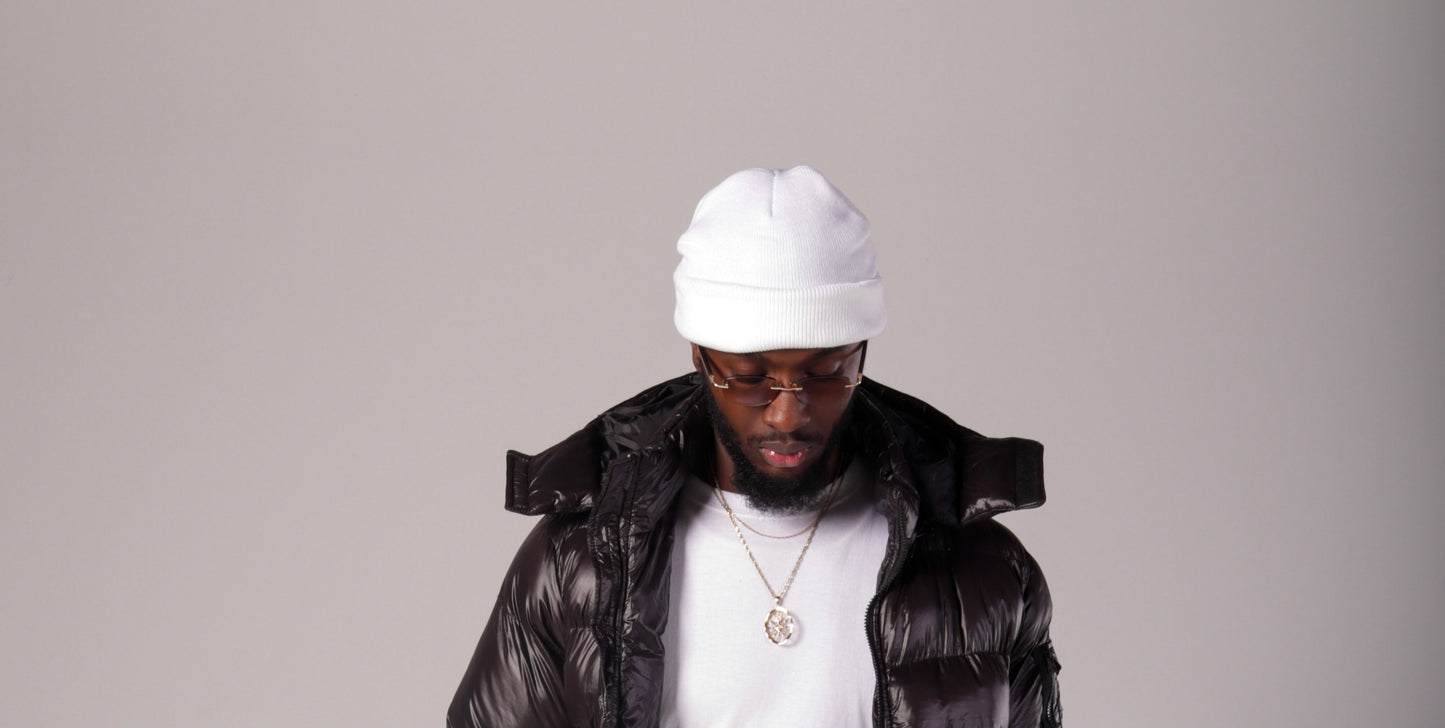 White beanie
