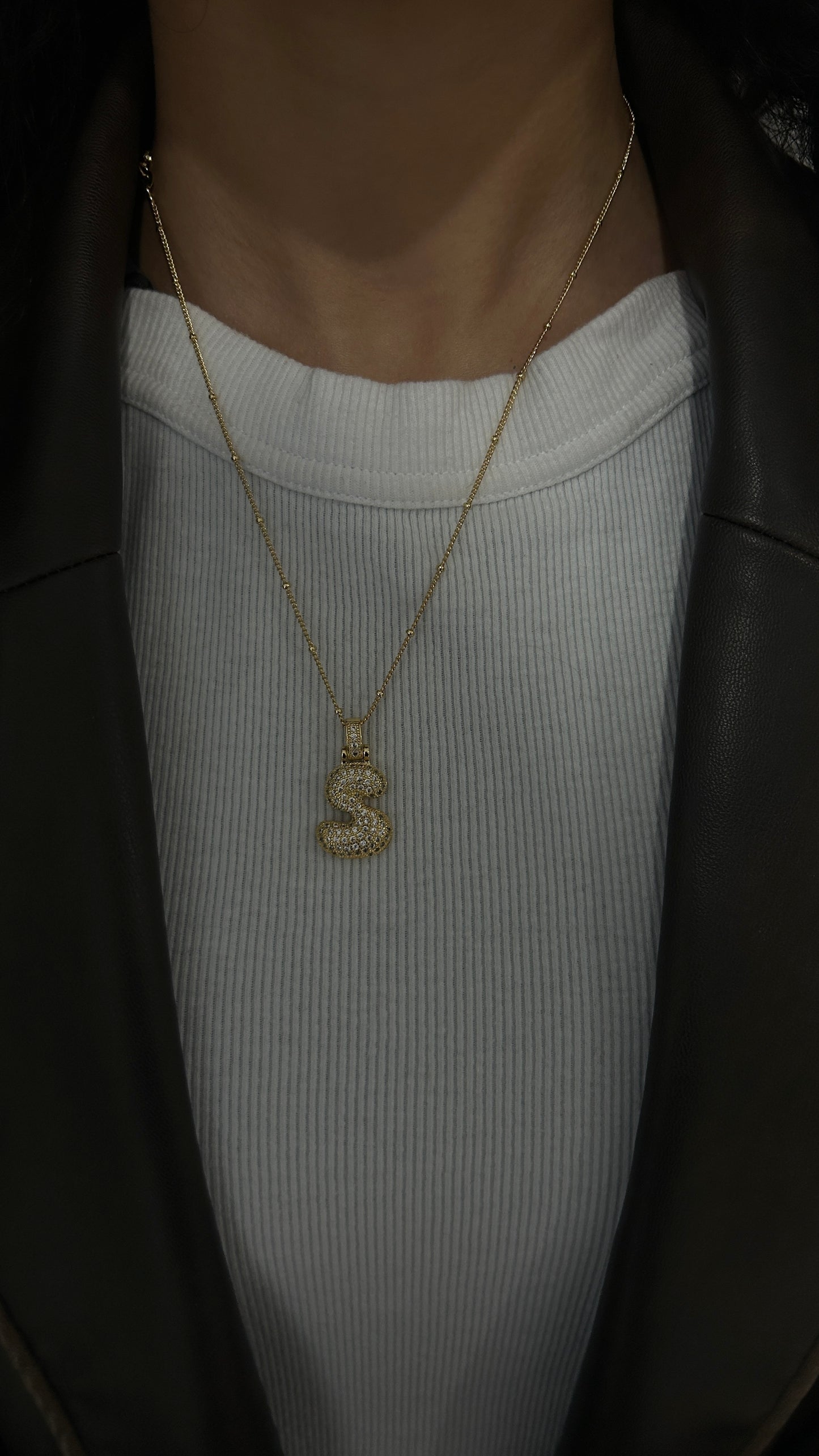 Bubble Letter Necklace