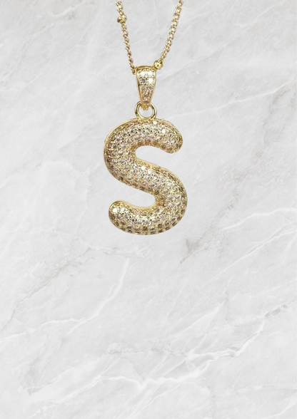 Bubble Letter Necklace