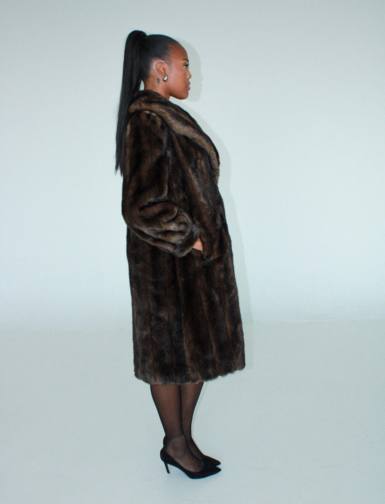 Vintage faux fur coat