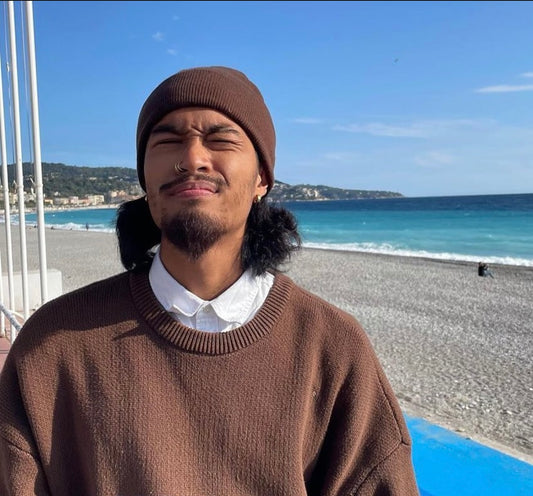 Brown beanie