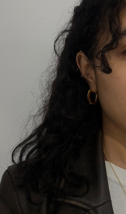 Glossy Oval earrings