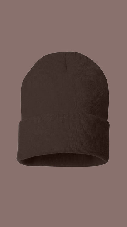 Brown beanie