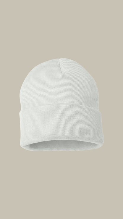 White beanie