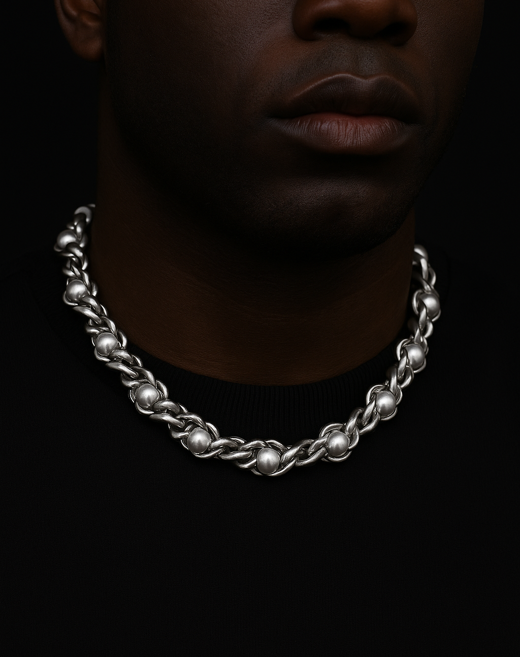 Cuban x Pearl Chain