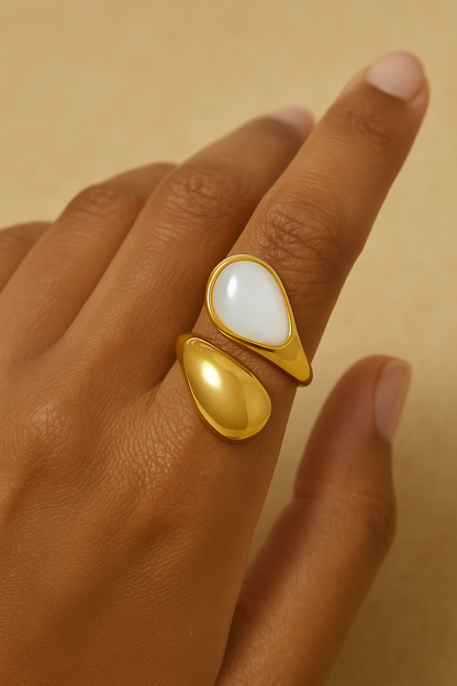 Pearl Halo Ring