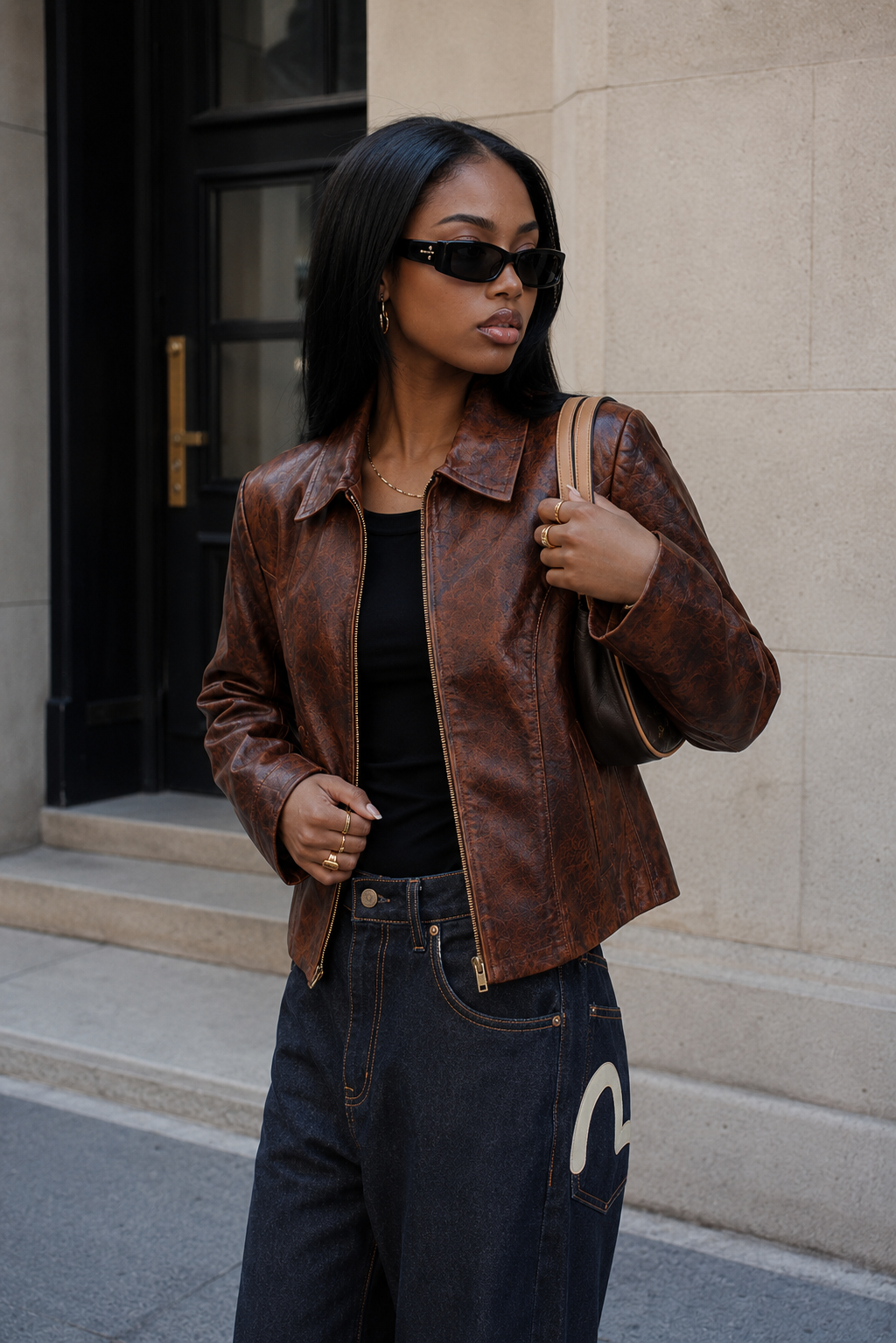 Vintage Genuine Leather Jacket