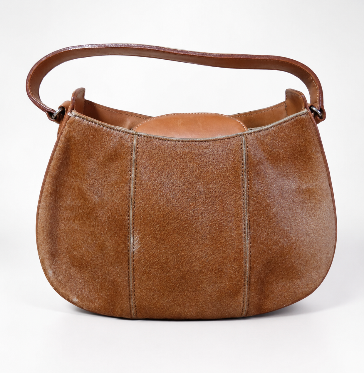 Cotone Calf Hair Leather Handbag