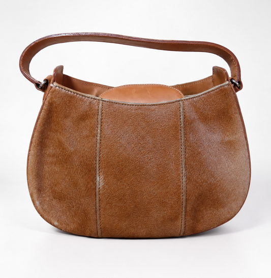 Cotone Calf Hair Leather Handbag