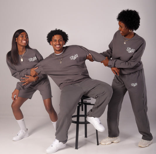 Kaji sweatpants in silver grey
