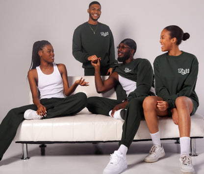 Kaji forest green crewneck